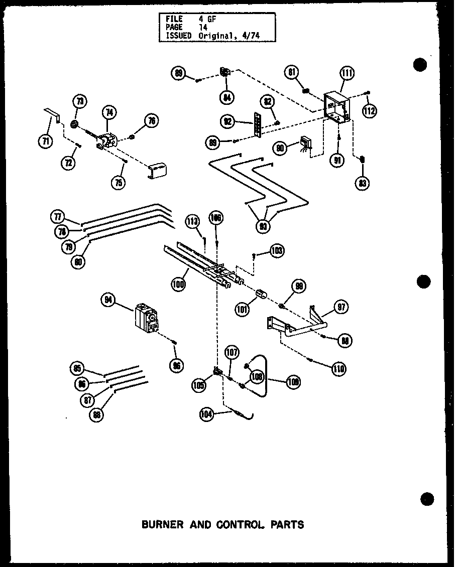 Burner and control parts (gh-65de-2/p96324-2f) (gh-80de-3/p96324-6f) (gh-80de-4/p96324-22f) (gh-105de-3/p96324-10f) (gh-120de-4/p96324-14f) (gh-120de-5/p96324-23f) (gh-140de-4/p96324-18f) (ghm-80de-4/p96324-24f) (ghm-120de-5/p96324-25f)