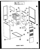 Cabinet parts (gh-80e/p96324-3f) (gh-105e/p96324-7f) (gh-120e/p96324-11f) (gh-140e/p96324-15f) (gh-160e/p96324-19f) (gh-200e/p96324-21f)