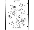 Amana GH-80E-3/P96324-5F belt drive blower parts (gh-80e/p96324-3f) (gh-105e/p96324-7f) (gh-120e/p96324-11f) (gh-140e/p96324-15f) (gh-160e/p96324-19f) (gh-200e/p96324-21f) diagram