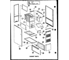 Amana GH-80DE/P96324-4F cabinet parts (gh-80e-3/p96324-5f) (gh-105e-3/p96324-9f) (gh-120e-4/p96324-13f) (gh-140e-4/p96324-17f) diagram