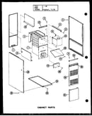 Cabinet parts (gh80de-2/p6324-26f) (gh105e-r3/p96324-27f) (gh120e-r3/p96324-28f) (gh140e-r4/p96324-29f) (gh160e-r4/p96324-30f) (gh200e-r4/p96324-31f)