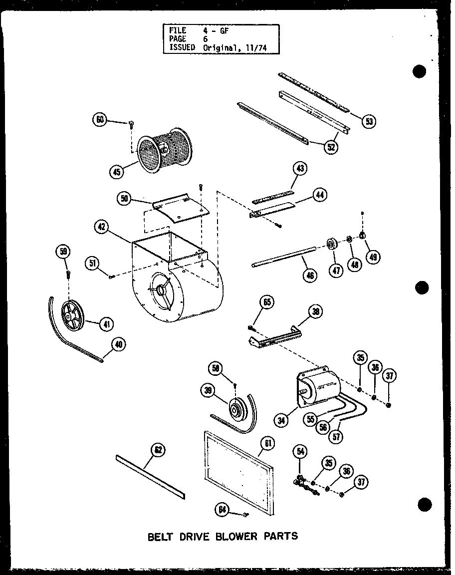 BELT DRIVE BLOWER PARTS (GH105E-R3/P96324-27F) (GH120E-R3/P96324-28F) (GH140E-R4/P96324-29F) (GH160E-R4/P96324-30F) (GH200E-R4/P96324-31F)