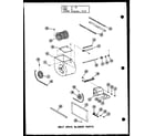 Amana GC120DF/P96331-17F belt drive blower parts (gh105e-r3/p96324-27f) (gh120e-r3/p96324-28f) (gh140e-r4/p96324-29f) (gh160e-r4/p96324-30f) (gh200e-r4/p96324-31f) diagram