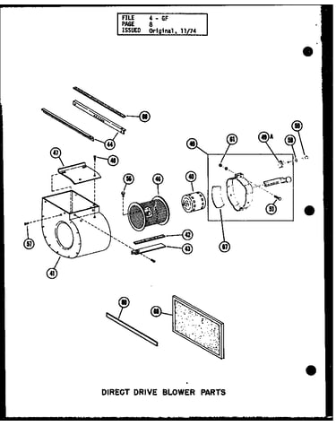Direct drive blower parts (gh80de-2/p6324-26f)