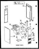 Cabinet parts (gc65df-2/p96331-12f) (gc80df/p96331-13f) (gc80df-3/p96331-14f) (gc105df/p96331-15f) (gc105df-3/p96331-16f) (gc120df/p96331-17f) (gc120df-3.5/p96331-18f) (gc140df-4/p96331-19f)