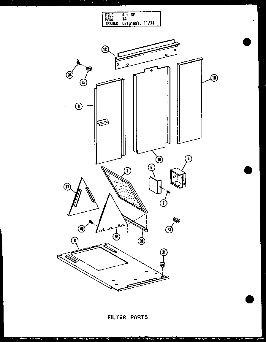 Filter parts (gc65df-2/p96331-12f) (gc80df/p96331-13f) (gc80df-3/p96331-14f) (gc105df/p96331-15f) (gc105df-3/p96331-16f) (gc120df/p96331-17f) (gc120df-3.5/p96331-18f) (gc140df-4/p96331-19f)