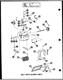 Belt drive blower parts (gl-105e-r3/p96328-9f) (gl-120e-r3/p96328-10f) (gl-140e-r4/p96328-11f) (gl-160e-r4/p96328-12f) (gl-200e-r4/p96328-13f)
