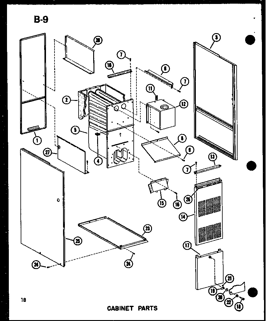 CABINET PARTS (GH80DJ/P96454-20F) (GH80DJ-2/P96454-21F) (GH80DJ-3/P96454-22F) (GH80DJ-4/P96454-5F) (GH105DJ/P96454-6F) (GH105DJ-3/P96454-7F)