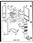 Cabinet parts (gh80dj/p96454-20f) (gh80dj-2/p96454-21f) (gh80dj-3/p96454-22f) (gh80dj-4/p96454-5f) (gh105dj/p96454-6f) (gh105dj-3/p96454-7f)