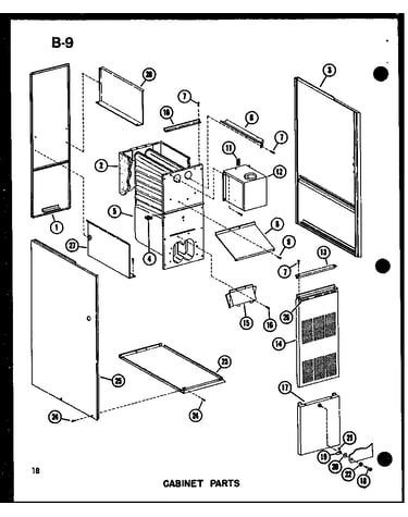 Cabinet parts (gh80dj/p96454-20f) (gh80dj-2/p96454-21f) (gh80dj-3/p96454-22f) (gh80dj-4/p96454-5f) (gh105dj/p96454-6f) (gh105dj-3/p96454-7f)