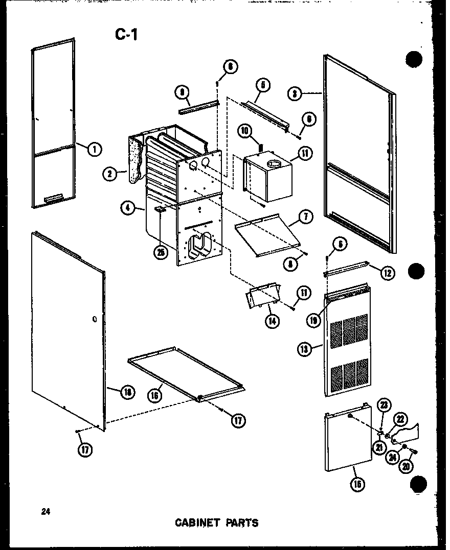 CABINET PARTS (GH105DJ/P96454-24F) (GH105DJ-3/P96454-25F) (GH105DJ-R3/P96454-8F) (GH105J-R3/P96454-26F) (GH120DE-5/P96294-23F) (GH120DJ/P96454-9F)