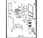 Amana GH80DJ-4/P96454-5F cabinet parts (gh105dj/p96454-24f) (gh105dj-3/p96454-25f) (gh105dj-r3/p96454-8f) (gh105j-r3/p96454-26f) (gh120de-5/p96294-23f) (gh120dj/p96454-9f) diagram