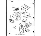 Amana GH105DJ/P96454-24F belt drive blower parts (gh105dj-r3/p96454-8f) (gh105j-r3/p96454-26f) diagram