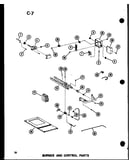 Burner and control parts (gh105dj/p96454-24f) (gh105dj-r3/p96454-8f) (gh105j-r3/p96454-26f) (gh120de-5/p96294-23f) (gh120dj/p96454-9f)