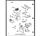 Amana GH120DJ-4/P96454-10F belt drive blower parts (gh120j-r3/p96454-12f) diagram