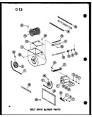 Belt drive blower parts (gh120j-r3/p96454-12f)