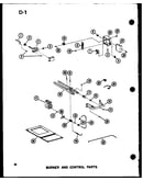 Burner and control parts (gh120dj-4/p96454-10f) (gh120dj-5/p96454-11f) (gh120dj/p96454-27f) (gh120dj-4/p96454-28f) (gh120dj-5/p96454-29f) (gh120j-r3/p96454-12f)