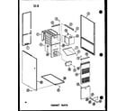 Amana GH120DJ-4/P96454-10F cabinet parts diagram