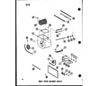 Amana GH80DJ-4/P96454-5F belt drive blower parts diagram