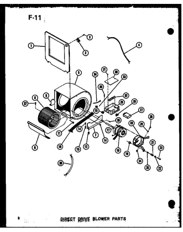 Direct drive blower parts