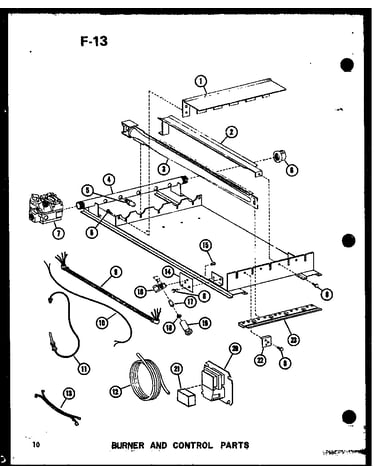Burner and control parts