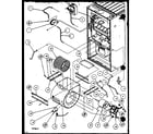 Amana GUD070C40A/P1115009F blower assembly diagram