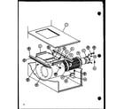 Amana EGHE60DA-3/P69059-1F blower assembly diagram