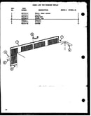 Parts list for standing grille