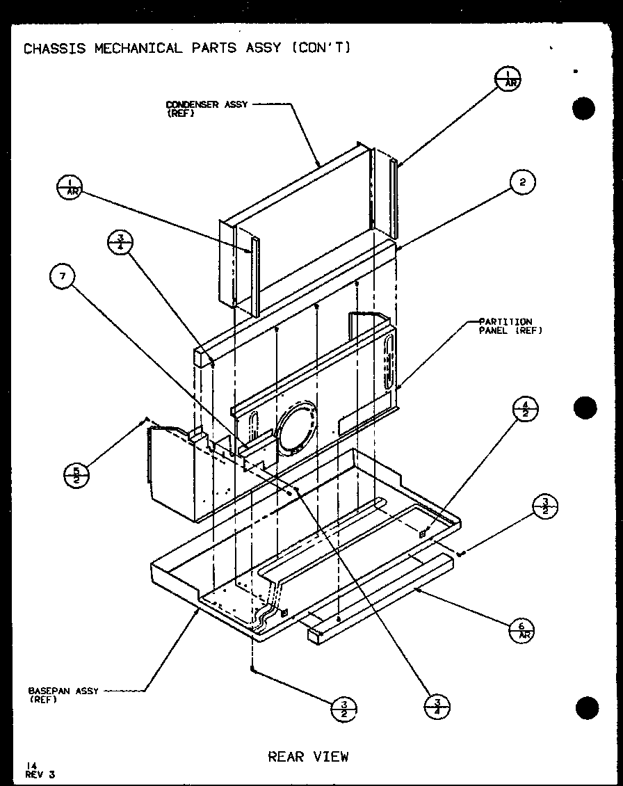 CHASSIS MECHANICAL PARTS ASSY (PTH07300E/P9806801R) (PTH07400E/P9806901R) (PTH07300EC/P9811801R) (PTH07400EC/P9872301R)