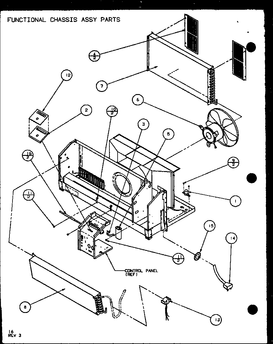 FUNCTIONAL CHASSIS ASSY PARTS (PTH07300E/P9806801R) (PTH07400E/P9806901R) (PTH07300EC/P9811801R) (PTH07400EC/P9872301R)