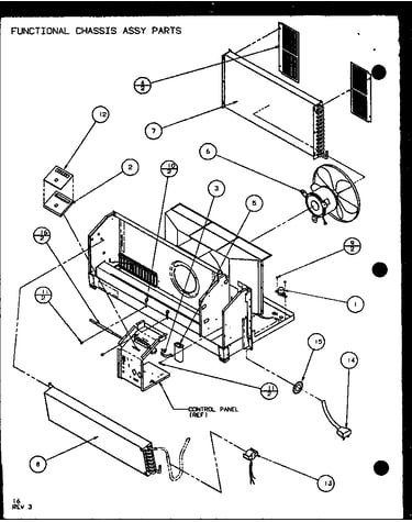 Functional chassis assy parts (pth07300e/p9806801r) (pth07400e/p9806901r) (pth07300ec/p9811801r) (pth07400ec/p9872301r)