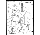 Amana PTH15400E/P9806922R compressor & tubing (pth07300e/p9806801r) (pth07400e/p9806901r) (pth07300ec/p9811801r) (pth07400ec/p9872301r) diagram