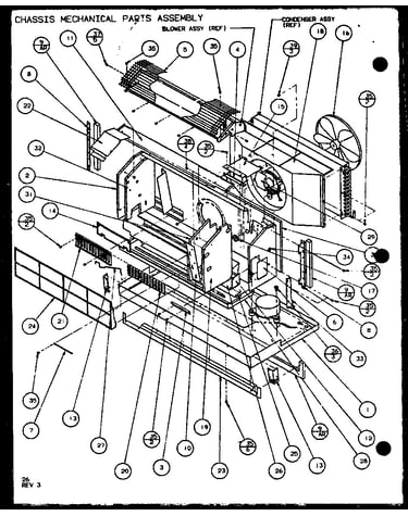 Chassis mechanical parts assembly (pth09300e/p9806808r) (pth09400e/p9806908r) (pth09300ec/p9811808r) (pth09400ec/p9872308r)