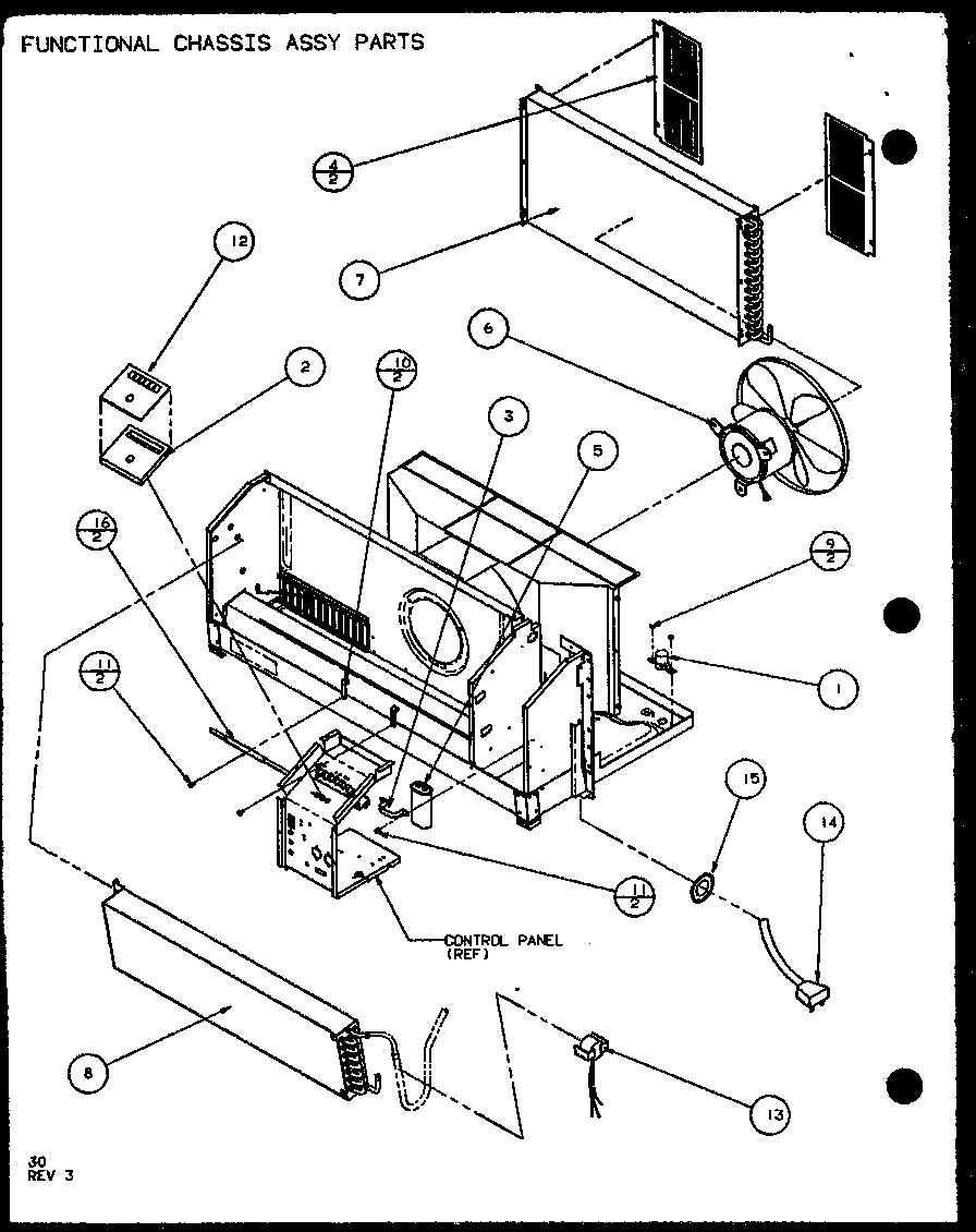 FUNCTIONAL CHASSIS ASSY PARTS (PTH09300E/P9806808R) (PTH09400E/P9806908R) (PTH09300EC/P9811808R) (PTH09400EC/P9872308R)