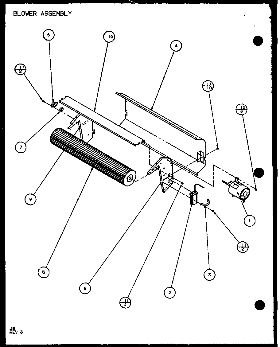 BLOWER ASSEMBLY (PTH09300E/P9806808R) (PTH09400E/P9806908R) (PTH09300EC/P9811808R) (PTH09400EC/P9872308R)