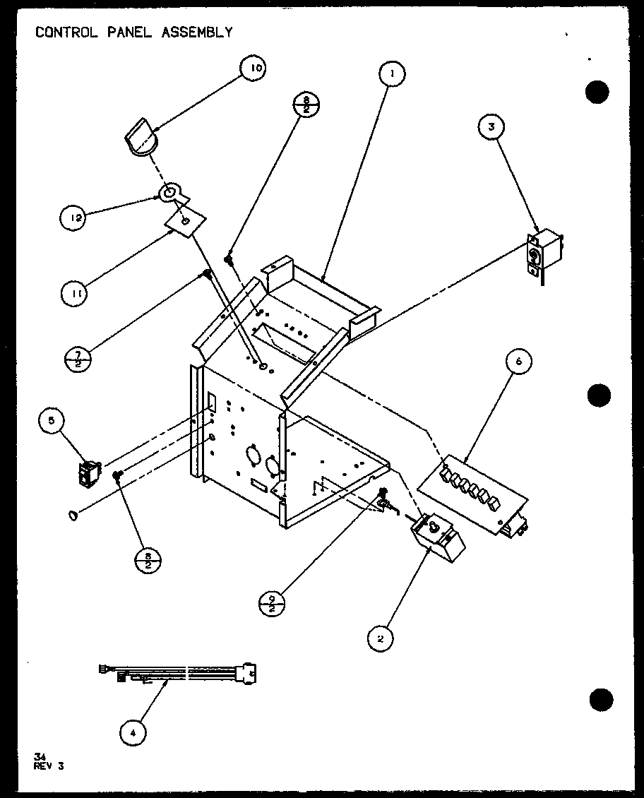 CONTROL PANEL ASSEMBLY (PTH09300E/P9806808R) (PTH09400E/P9806908R) (PTH09300EC/P9811808R) (PTH09400EC/P9872308R)