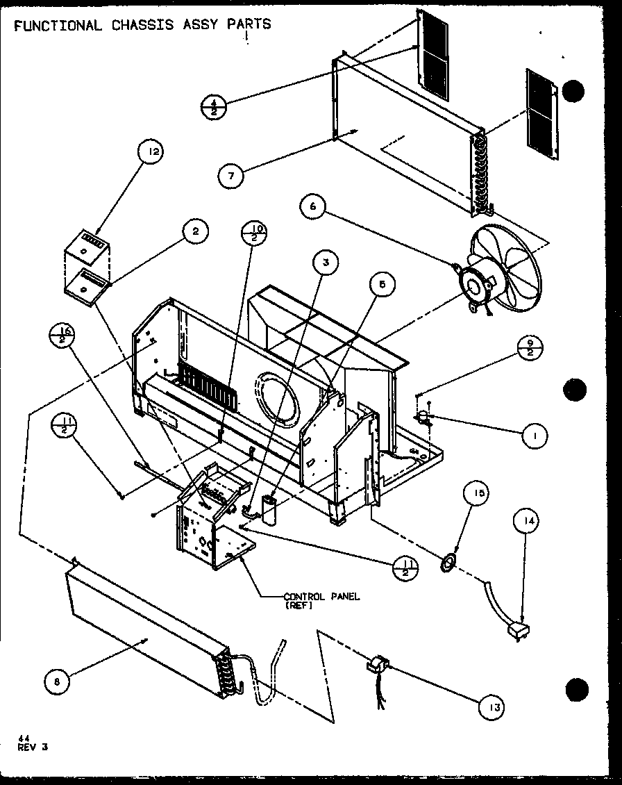 FUNCTIONAL CHASSIS ASSY PARTS (PTH09300F/P1102601R) (PTH09400F/P1102701R) (PTH09300FC/P1103001R) (PTH09400FC/P1103101R)