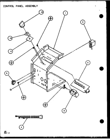 Control panel assembly (pth09300f/p1102601r) (pth09400f/p1102701r) (pth09300fc/p1103001r) (pth09400fc/p1103101r)