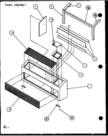 Front assembly (pth12300e/p9806815r) (pth12400e/p9806915r) (pth12300ec/p9811815r) (pth12400ec/p9872315r)
