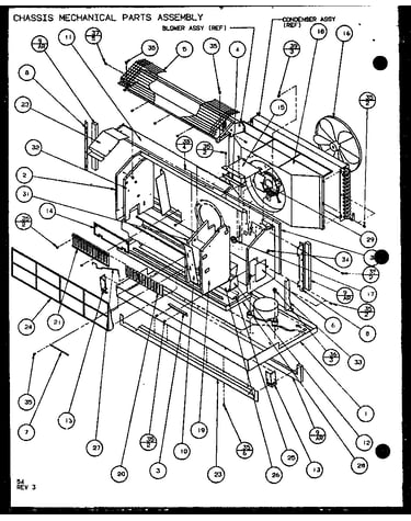 Chassis mechanical parts assembly (pth12300e/p9806815r) (pth12400e/p9806915r) (pth12300ec/p9811815r) (pth12400ec/p9872315r)