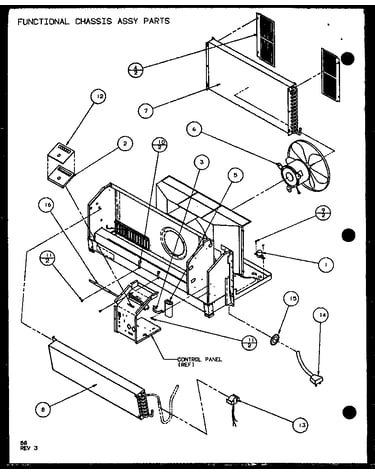Functional chassis assy parts (pth12300e/p9806815r) (pth12400e/p9806915r) (pth12300ec/p9811815r) (pth12400ec/p9872315r)