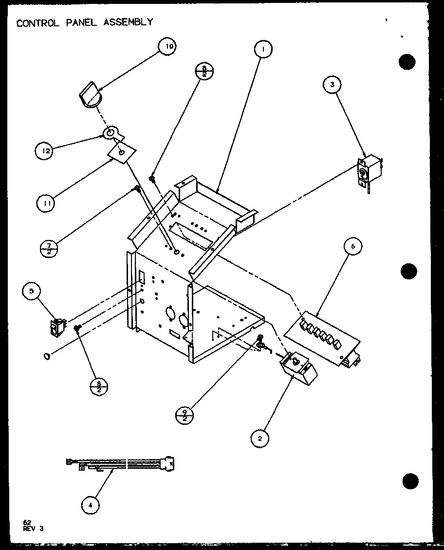 CONTROL PANEL ASSEMBLY (PTH12300E/P9806815R) (PTH12400E/P9806915R) (PTH12300EC/P9811815R) (PTH12400EC/P9872315R)