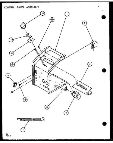 Control panel assembly (pth12300e/p9806815r) (pth12400e/p9806915r) (pth12300ec/p9811815r) (pth12400ec/p9872315r)