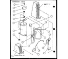 Amana PTH09400EC/P9872308R compressor & tubing (pth12300e/p9806815r) (pth12400e/p9806915r) (pth12300ec/p9811815r) (pth12400ec/p9872315r) diagram