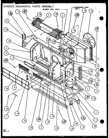 Chassis mechanical parts assembly (pth12300e/p9806829r) (pth12400e/p9806929r) (pth12300ec/p9811829r) (pth12400ec/p9872329r)