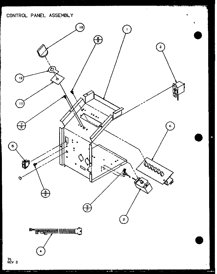 CONTROL PANEL ASSEMBLY (PTH12300E/P9806829R) (PTH12400E/P9806929R) (PTH12300EC/P9811829R) (PTH12400EC/P9872329R)