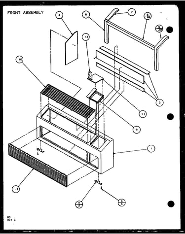 Front assembly (pth15300e/p9806822r) (pth15400e/p9806922r) (pth15300ec/p9811822r) (pth15400ec/p9872322r)