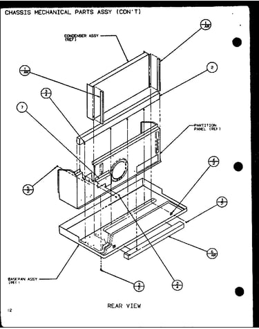 Mechanical parts assy (ptc07300e/p9999701r) (ptc07400e/p9806701r) (ptc07300ec/p9811701r) (ptc07400ec/p9872401r)