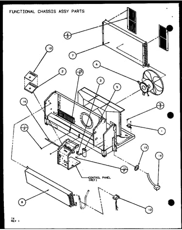Functional chassis assy parts (ptc07300e/p9999701r) (ptc07400e/p9806701r) (ptc07300ec/p9811701r) (ptc07400ec/p9872401r)