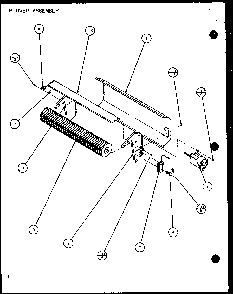 BLOWER ASSEMBLY (PTC07300E/P9999701R) (PTC07400E/P9806701R) (PTC07300EC/P9811701R) (PTC07400EC/P9872401R)